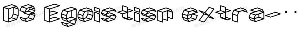 D3 Egoistism extra字体转换